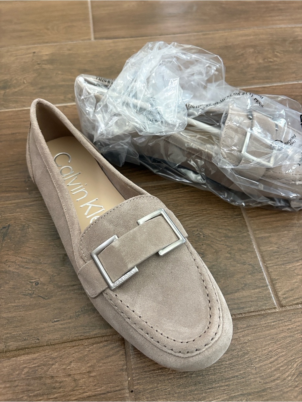 Calvin Klein Lydia Penny Loafers in Taupe